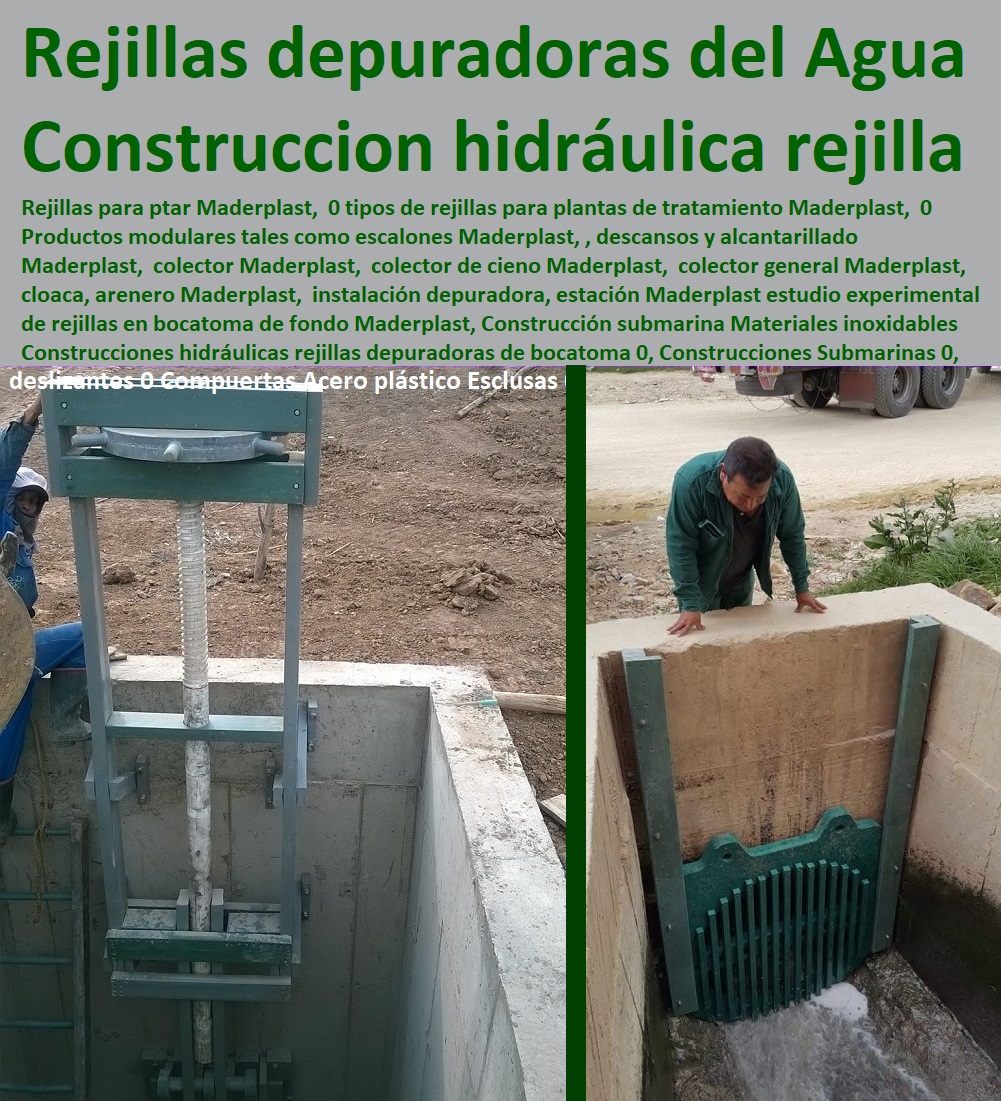 Construcción submarina Materiales inoxidables Construcciones hidráulicas rejillas depuradoras de bocatoma 0, Construcciones Submarinas 0, Construcción rejillas depuradoras de bocatoma Sobre el Agua 0, rejilla filtro Bajo el Agua 0 Construcción submarina Materiales inoxidables Construcciones hidráulicas rejillas depuradoras de bocatoma 0, Construcciones Submarinas 0,  Bases Náuticas, Defensas Marítimas para el Atraque Embarcaciones, Plataformas Flotantes, Terminales Portuarios, Muelles Marinos, Embarcaderos Flotantes, Puertos Marítimos y Fluviales, Pontones Fijos, Astilleros, Maderas, construcciones Marinas, Navieras, Malecones, Construcciones Submarinas Bajo el Agua, Construcción y Mantenimiento de Puertos y Desembarcaderos, Construcción rejillas depuradoras de bocatoma Sobre el Agua 0, rejilla filtro Bajo el Agua 0